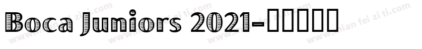 Boca Juniors 2021字体转换